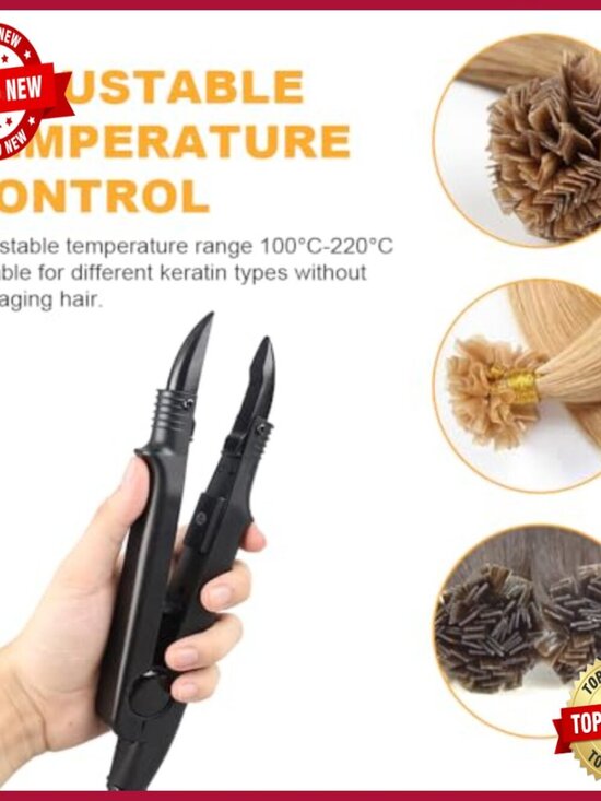 Professional Keratin Hair Extension Kit with Tools and Glue Beads main image 3